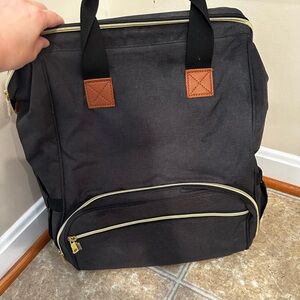 Navy Blue Breast Pump Backpack